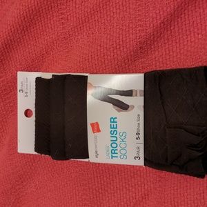 Hanes Trouser Socks Women's Brown patterned shoe size 5-9